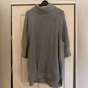 J. Crew Gray Turtleneck Oversized sweater